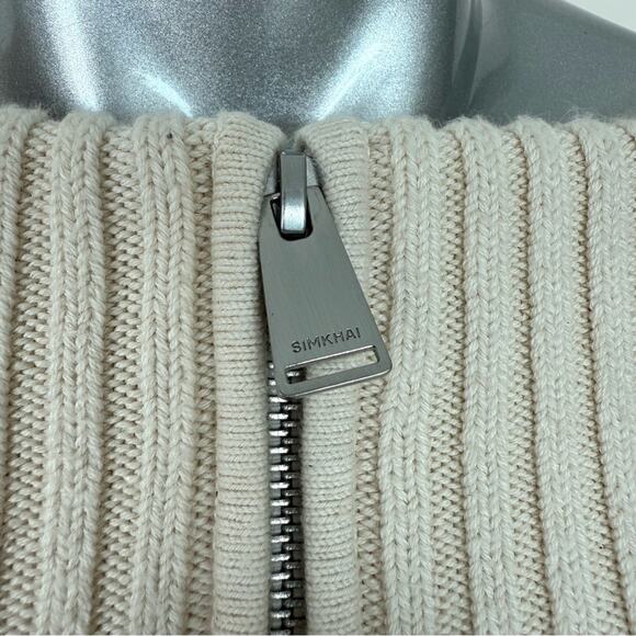 NWT!!! Jonathan Simkhai women off the shoulder sweater size S Retail 385$ - Picture 3 of 8